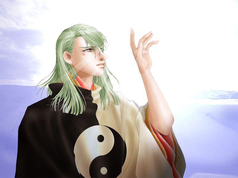 髪を解いた・・・というより寝起きの泰継さん(笑。クリックでアップ